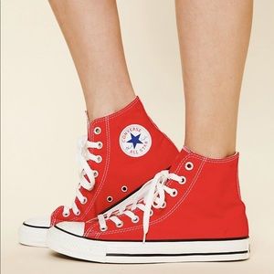 Red Hightop Converse